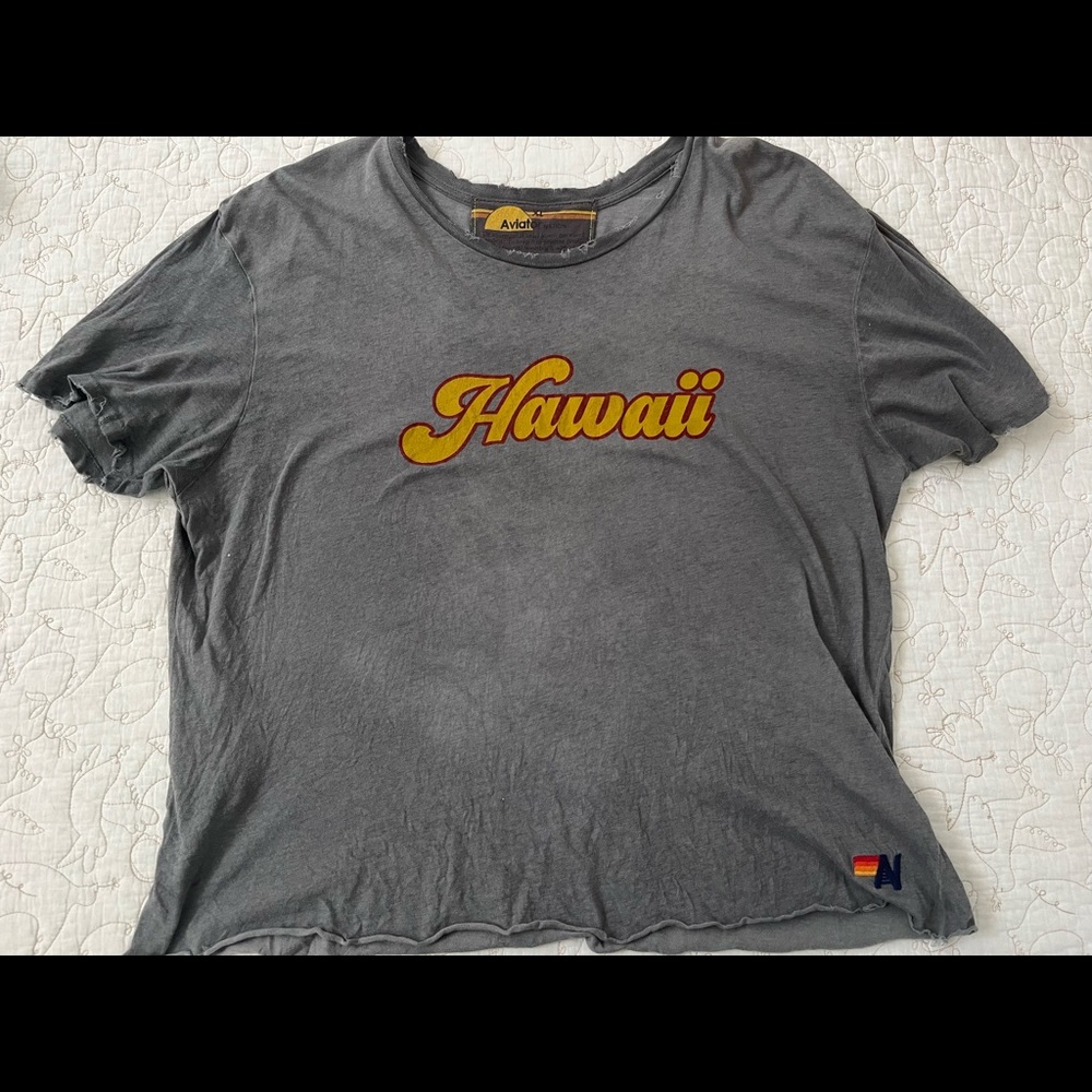 Aviator Nation cropped T-shirt Hawaii size XL